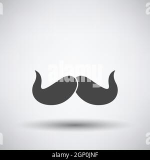 Symbol Für Den Moustache Von Poirot Stock Vektor