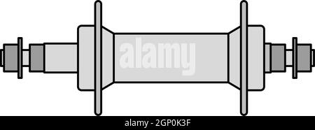 Fahrradnabe-Symbol Stock Vektor