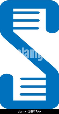 DNA, genetisches Zeichen Logo Symbol Design Vektor Stock Vektor