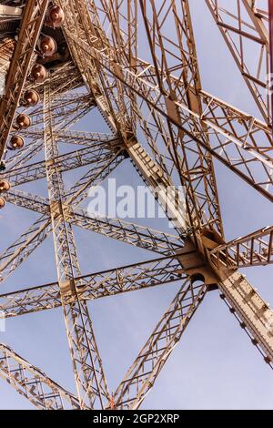 Detail des Eiffelturms in Paris Stockfoto