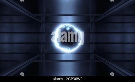 Leuchtendes kosmisches Objekt 4K UHD 3d-Illustration Stockfoto