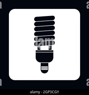 Energiesparende Leuchtstofflampe Symbol Stock Vektor