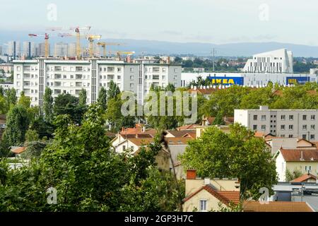 IKEA Megastore, Venissieux, östlicher Vorort von Lyon, Rhone, REGION AURA, Frankreich Stockfoto