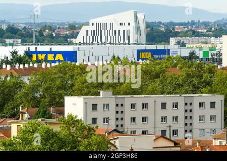 IKEA Megastore, Venissieux, östlicher Vorort von Lyon, Rhone, REGION AURA, Frankreich Stockfoto