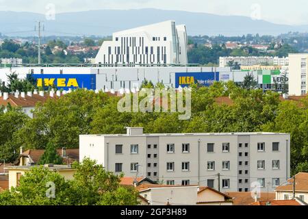 IKEA Megastore, Venissieux, östlicher Vorort von Lyon, Rhone, REGION AURA, Frankreich Stockfoto