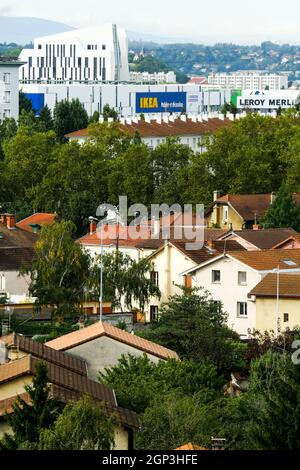 IKEA Megastore, Venissieux, östlicher Vorort von Lyon, Rhone, REGION AURA, Frankreich Stockfoto