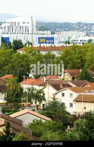 IKEA Megastore, Venissieux, östlicher Vorort von Lyon, Rhone, REGION AURA, Frankreich Stockfoto