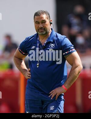 Aktenfoto vom 05-06-2021 von Bristol Bears' Head Coach Pat Lam. Ausgabedatum: Dienstag, 28. September 2021. Stockfoto