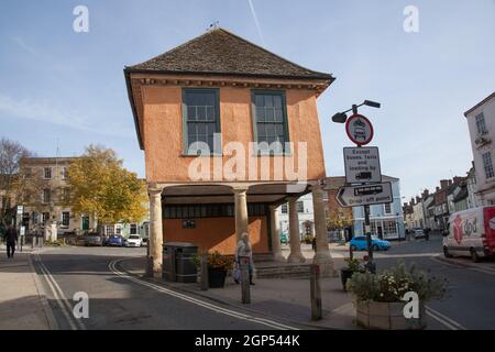 Das Alte Rathaus in Faringdon, Oxfordshire in England, aufgenommen am 19. Oktober 2020 Stockfoto