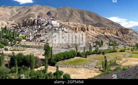 Lamayuru gompa - buddhistisches Kloster im Indus-Tal - Ladakh - Jamu und Kaschmir - Indien Stockfoto