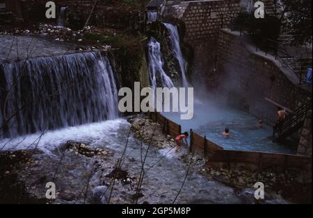 Thermalbad Pozar, Griechenland Stockfoto