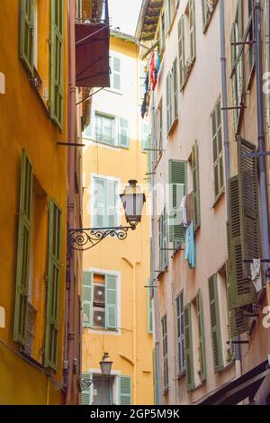 Altstadt, Nizza, Südfrankreich. Stockfoto