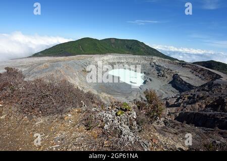 Poas Vulkan, Costa Rica Stockfoto