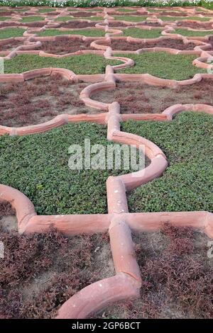 Angoori Bagh oder Garten der Trauben in Agra Fort. Es ist ein symmetrischer Garten in der Nähe von Dewan-e-Khaas. Es war ein privater Garten für Mughal Damen. UNESCO World her Stockfoto