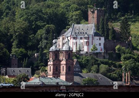 Mittelalterliche Stadt Miltenberg am Main in Bayern, Deutschland Stockfoto