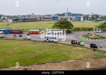 GALLE, SRI LANKA - 12. JULI 2016: Blick auf das Galle International Cricket Stadium Stockfoto