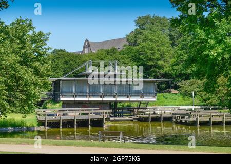 Park Cafe, Planten un Blomen, Hamburg, Deutschland Stockfoto