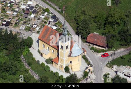 Kirche der Heiligen Barbara in unhöflich, Kroatien Stockfoto