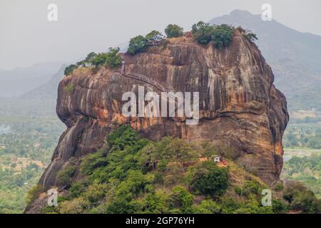 Blick auf Sigiriya Lion Rock, Sri Lanka Stockfoto