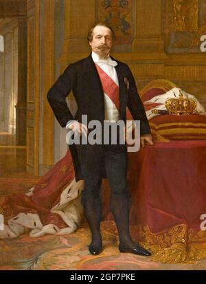 NAPOLEON III. VON FRANKREICH (1808-1873) von Alexandre Cabanel um 1865 Stockfoto