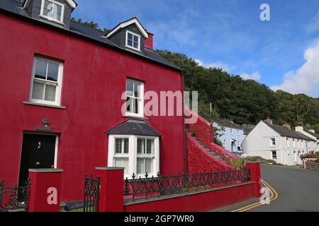 Häuser in Prendergast, Lower Solva, Pembrokeshire, Wales, Vereinigtes Königreich Großbritannien, Europa Stockfoto