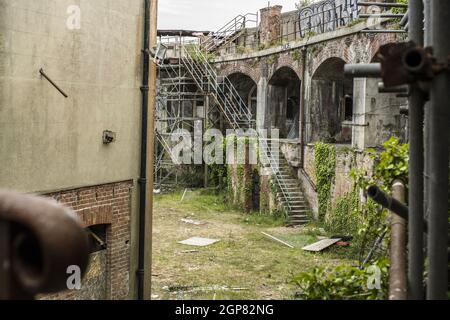 Fort Gilkicker am östlichen Ende der Stokes Bay, Gosport, Hampshire Stockfoto