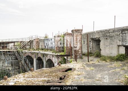 Fort Gilkicker am östlichen Ende der Stokes Bay, Gosport, Hampshire Stockfoto