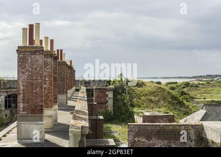 Fort Gilkicker am östlichen Ende der Stokes Bay, Gosport, Hampshire Stockfoto