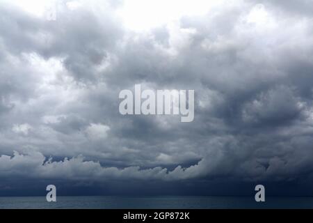 Regen Sie im Meediterranean Meer, Ligurien, Italien, Europa Stockfoto