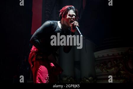 Yungblud an der O2 Academy, Bournemouth, Großbritannien. September 2021. Kredit: Charlie Raven/Alamy Live Nachrichten Stockfoto