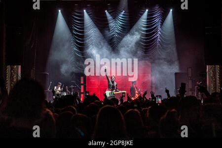 Yungblud an der O2 Academy, Bournemouth, Großbritannien. September 2021. Kredit: Charlie Raven/Alamy Live Nachrichten Stockfoto