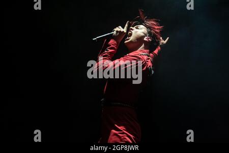 Yungblud an der O2 Academy, Bournemouth, Großbritannien. September 2021. Kredit: Charlie Raven/Alamy Live Nachrichten Stockfoto