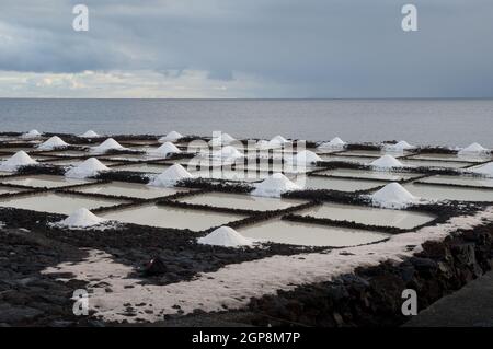 Fuencaliente Salzhose. Site of Scientifics Interesse der Fuencaliente Salzhose. Fuencaliente. La Palma. Kanarische Inseln. Spanien. Stockfoto