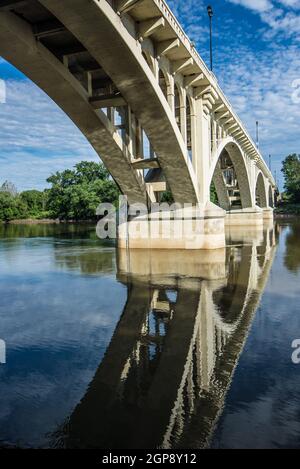 Lincoln Memorial Bridge 4 - Vincennes - Indiana Stockfoto