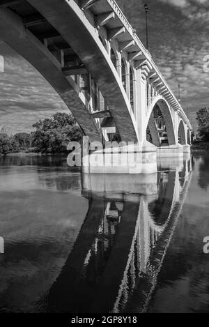 Lincoln Memorial Bridge 4 - Vincennes - Indiana Stockfoto