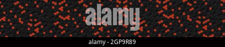 Abstract hexagons black on a red background - illustration Stockfoto