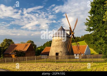 Windmühle Kuzelov, Südmähren, Tschechische Republik Stockfoto