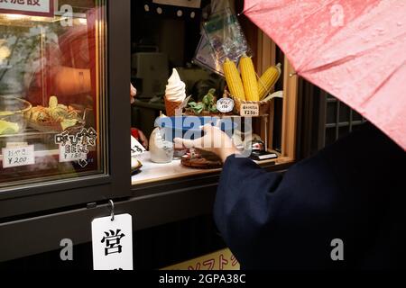 Nozawa onsen, Nagano, Japan, 2021-26-09 , Nozawaonsen Stockfoto