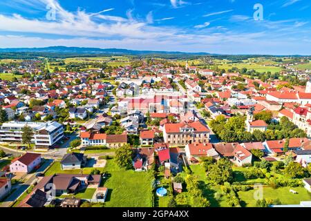 Malerische Stadt Krizevci in Prigorje Region von Kroatien, Nordkroatien Stockfoto
