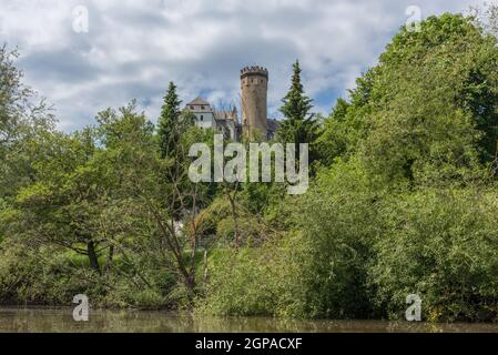 Schloss Dehrn an der Lahn, Hessen, Deutschland Stockfoto