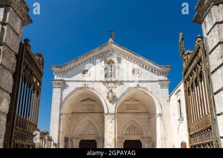 Heiligtum von San Michele Arcangelo, UNESCO-Stätte, Monte Santangelo, Apulien, Italien Stockfoto