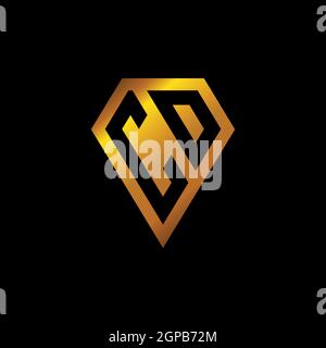 Initial Logo Monogramm Brief, Logo-Design, Logo Brief, Monogramm Design Vorlage, Monogramm Initial. Stock Vektor