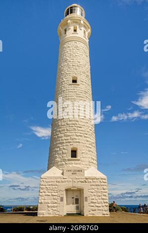 Cape Leeuwin Lighthouse ist Australiens höchster Leuchtturm auf dem Festland. Es ist über 100 Jahre alt, aber noch in Arbeit - Augusta, WA, Australien Stockfoto