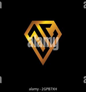 Initial Logo Monogramm Brief, Logo-Design, Logo Brief, Monogramm Design Vorlage, Monogramm Initial. Stock Vektor