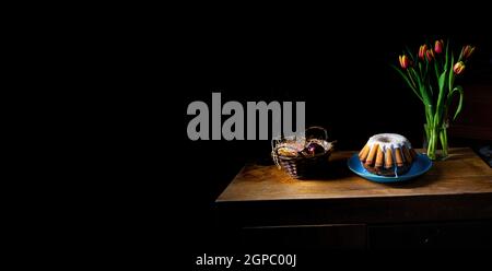 Babka - ein Osterschwammkuchen zum Verlieben Stockfoto