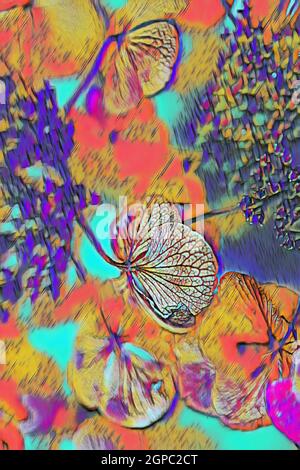 Abstrakte Blütenstruktur Stockfoto