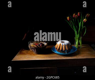 Babka - ein Osterschwammkuchen zum Verlieben Stockfoto