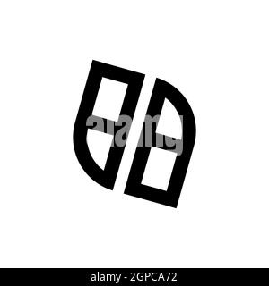 BA-Logo mit goldener Diamantform Stil Vektor, Monogramm geometrische goldene Form Stil in schwarzem Hintergrund isoliert Stock Vektor