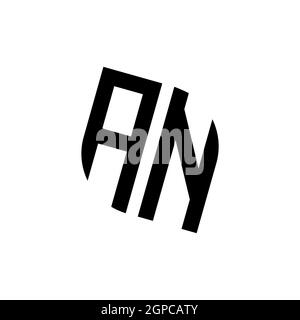 AM-Logo mit goldener Diamant-Form Stil Vektor, Monogramm geometrische goldene Form Stil in schwarzem Hintergrund isoliert Stock Vektor