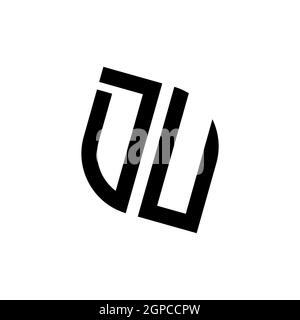DP-Logo mit goldener Diamant-Form Stil Vektor, Monogramm geometrische goldene Form Stil in schwarzem Hintergrund isoliert Stock Vektor